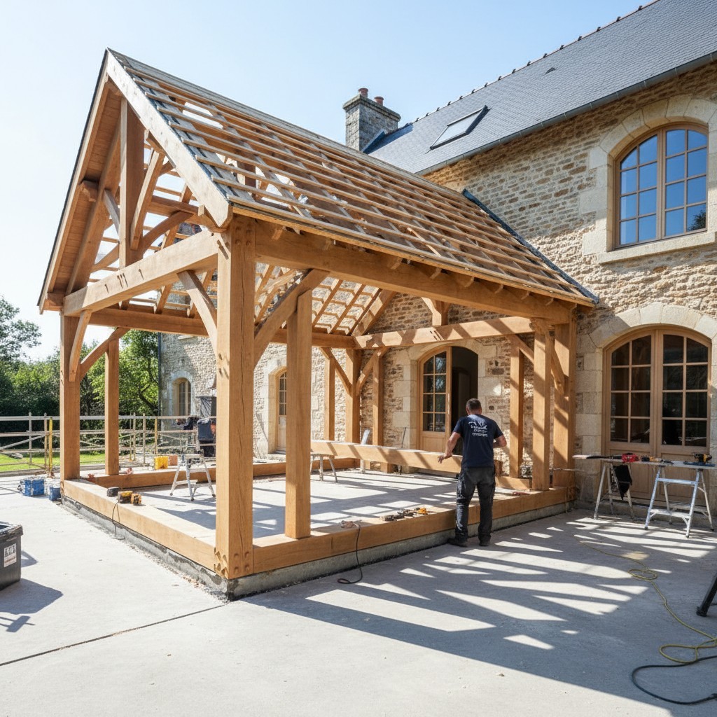 Projet de Charpente et construction bois - Photo 1